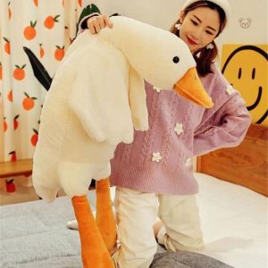 Peluches canard géant pour moments de tendresse