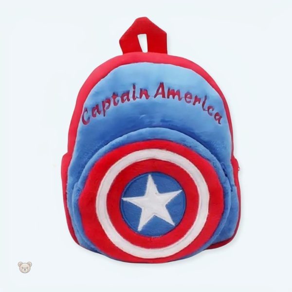 peluche-captain-america-doux-sac-a-dos-enfant-heros-1 Peluche Captain America douce en sac à dos pour enfant