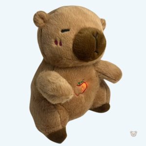 Peluche capybara douce avec berceuses et bruits blancs