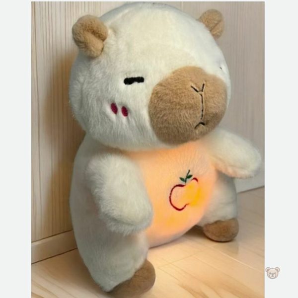 Capybara en peluche qui respire pour apaiser bébé
