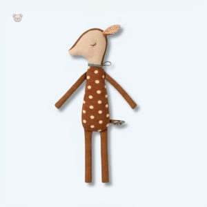 Peluche cerf doux en velours pour enfants, parfait pour câlins