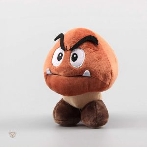 Peluche inspirée de Mario, champignon maléfique en version douce