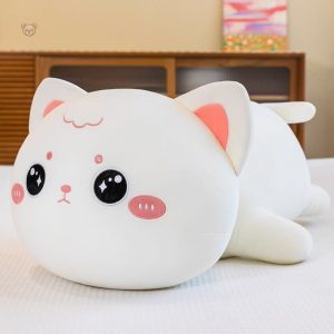 Peluche rondelette en forme de chat