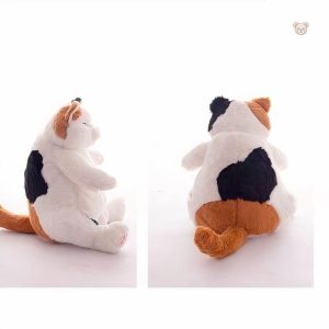 Peluche douce en forme de chat, compagnon tendre pour les enfants