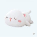 Peluche chat blanc kawaii douce pour cocooning hivernal