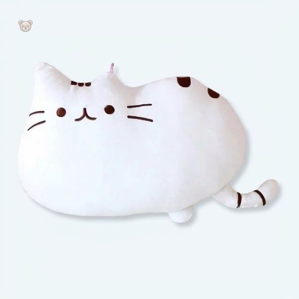peluche-chat-blanc-mignon-doux-compagnon-calin-enfant-1 Peluche chat blanc doux