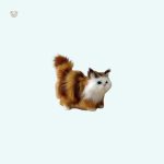 Peluche chat doux pour enfants, longs poils cocooning