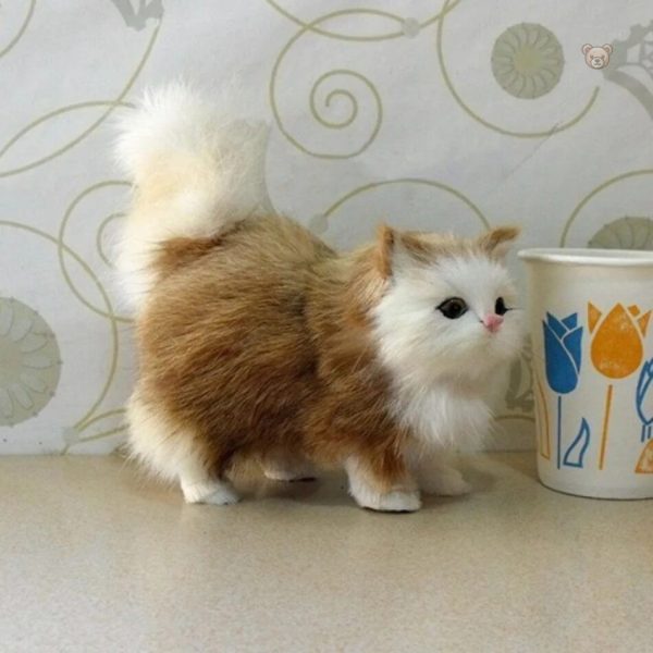 Doudou chat en peluche, parfait pour le confort des enfants