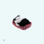 Peluche chat endormi douce et câline
