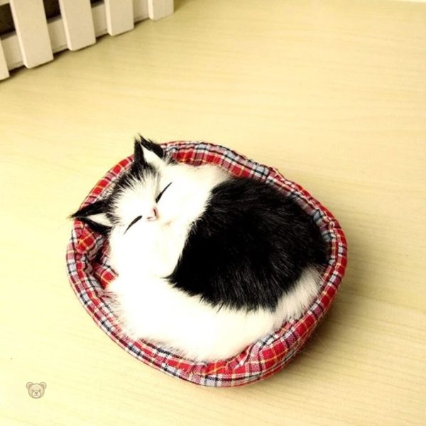 Peluche chat douce pour un sommeil paisible
