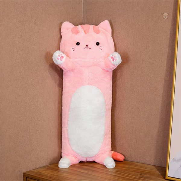 Peluche câlin chat, parfaite pour la détente en chambre