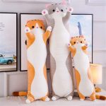 Peluche chat long avec petites pattes
