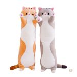 Chat en peluche long, design mignon et original