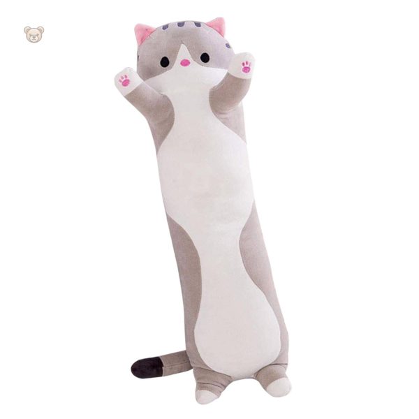 Peluche chat aux petites pattes, doux compagnon