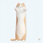 Peluche chat long doux pour câlins réconfortants