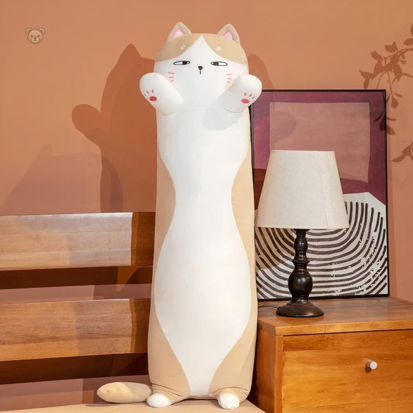 Câlin chat long en peluche pour apaiser et réconforter