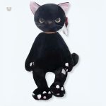 Peluche chat noir assis