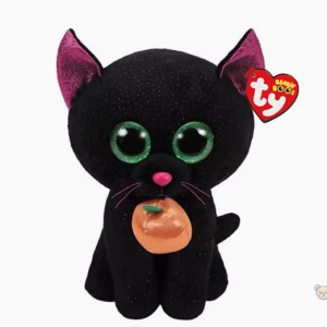 Peluche spooky enfant, doux chat noir parfait pour Halloween