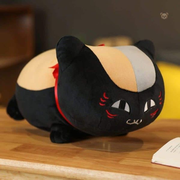peluche-chat-noir-nyanko-sensei-doux-calin-kawaii-1 Peluche chat noir Nyanko Sensei douce et câline