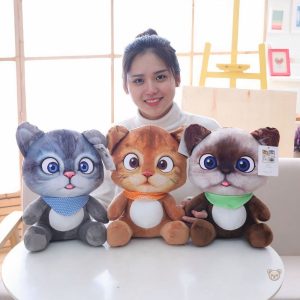 Peluches mignonnes en forme de chat pour le confort des enfants