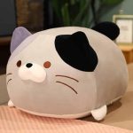 Peluche chat douce, idéale pour les câlins et le repos