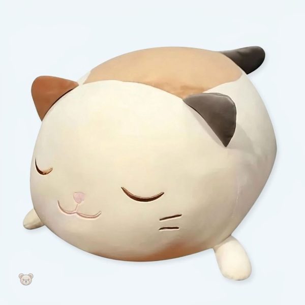 peluche-chat-oreiller-doux-enfant-confort-calin-nuit-1 Peluche chat douce pour un confort optimal la nuit