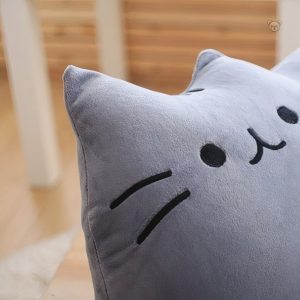 Oreiller peluche chat, accessoire de décoration intérieure