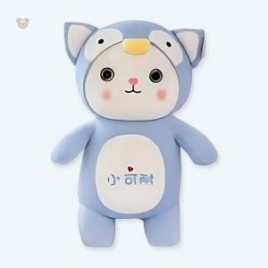 Peluche chat pingouin déguisé douce et amusante pour enfants