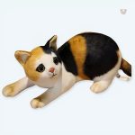 Peluche chat rayé doux pour enfant, compagnon idéal