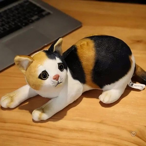 Peluches chat rayé, collection douce pour petits câlins