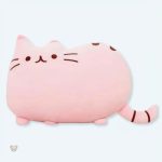 Peluche chat rose douce pour câlins enfants