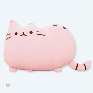 Peluche chat rose douce pour câlins enfants