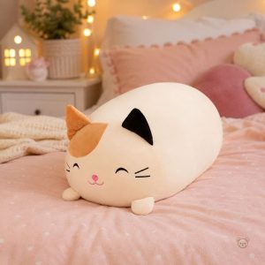 Peluche squishmallow chat aux couleurs vibrantes