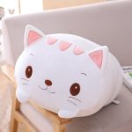 Peluche squishmallow chat blanc avec moustache