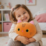 Peluche squishmallow en forme de chat mignon