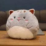 Peluche chat squishmallow réchauffe mains joyeux