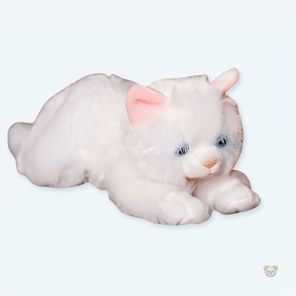 peluche-chaton-blanc-doux-calin-enfant-chambre-decoration-1 Peluche chaton blanc doux pour enfant