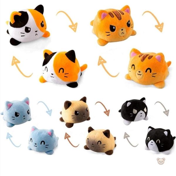 peluche-chats-reversible-colore-1 Peluche réversible chat coloré
