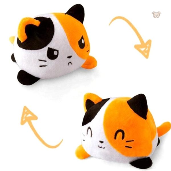 Peluche chat douce et colorée