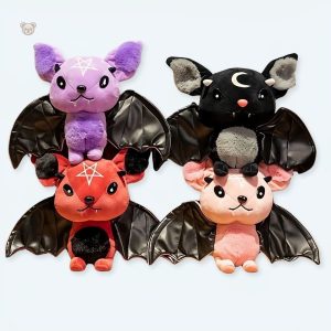 Peluche chauve-souris noire douce pour Halloween