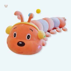 Peluche chenille géante colorée douce pour enfant