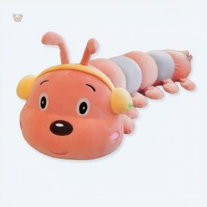 Jouet décoratif enfant, peluche chenille géante et colorée