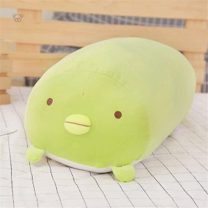 Peluche squishmallow chenille verte douce et câline