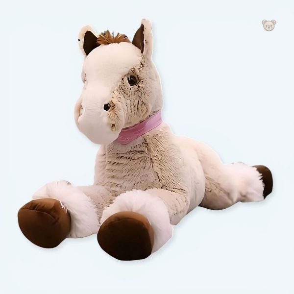peluche-cheval-beige-doux-enfant-confort-couchage-1 Peluche cheval beige doux pour enfants