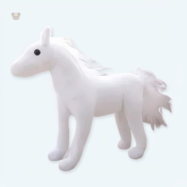 peluche-cheval-blanc-doux-et-calin-enfant-reveur-1 Peluche cheval blanc doux pour enfant rêveur