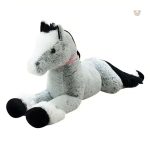 Accessoire rêveur peluche cheval bleu gris pour décor enfantin