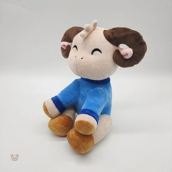 Chèvre en peluche douce, idéale pour les câlins d'enfants
