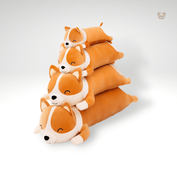 peluche-chien-corgi-orange-1 Peluche chien corgi orange douce et câline