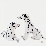 Peluche chien dalmatien doux pour enfants câlin