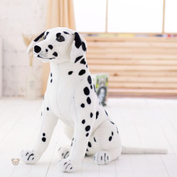 Compagnon en peluche dalmatien, idéal pour les câlins
